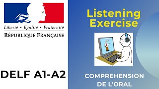 DELF A2 Comprehension Orale Listening Practice Test Online DELF A2 Listening Exam Sample Paper TEF [upl. by Yhcir]