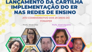 Lançamento da Cartilha Implementação do ER nas Redes de Ensino [upl. by Edge]