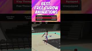 Best Free Throw Animations on NBA2K24 nba2k24 nba2k24gameplay [upl. by Leirol]