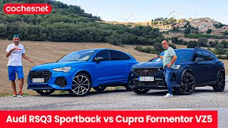 Audi RS Q3 Sportback vs CUPRA Formentor VZ5  Comparativa  Test  Review en español  cochesnet [upl. by Annunciata]