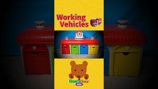 Ghost Cars Come Out from a Colorful Garage【Kumas Bear Kids】 [upl. by Inahet]