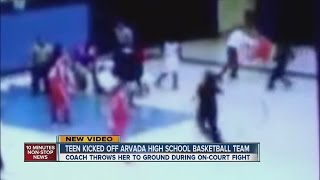 Shocking Video Basketball coach throws girl by her hair [upl. by Stone]