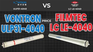 Dupont Filmtec LC LE 4040 vs Vontron ULP31 4040 Membrane Which RO Membrane SHOULD You Buy [upl. by Niwdog]