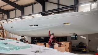 Das wird die erste Insieme Yacht  RUNDGANG  Bootsbau Vlog 1 [upl. by Airamahs]