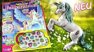 Schleich ® Bayala ® Special  Fohlenzauber 55 mit Feder Einhorn Fohlen Vinita amp GlitzerSticker [upl. by Alorac]