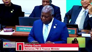 Bahamas Finance Minister Unveils New Budget [upl. by Noletta]