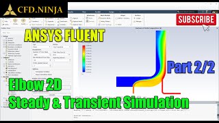 ✅ ANSYS FLUENT Tutorial  Elbow 2D Steady amp Transient Simulation  Part 22 [upl. by Schrick456]