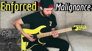 Enforced  Malignance Guitar Cover w Tabs amp Backing Track On Patreon [upl. by Leviram340]