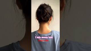 Omg 😱1min messy bun hairstyles shorts messybun ytshorts shortsfeed hair easyhairstyles [upl. by Hirai361]