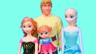 Kristoff Barbie Doll Teaches Anna How Ice Skate [upl. by Dnama]