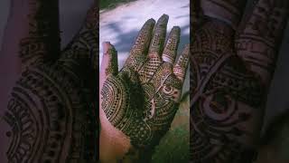 Mehndi vibe♥hennam ehndi hennatattoohennaart reels front hand mehndimehndi [upl. by Olraced]