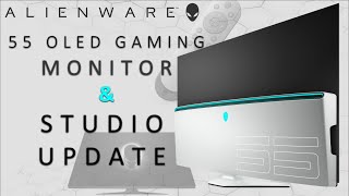 Alienware OLED 55 Gaming Monitor amp Studio Update [upl. by Rocca]