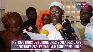 🔴Distributions de fournitures scolaires dans certaines écoles par la mairie de Nguidile [upl. by Anpas]