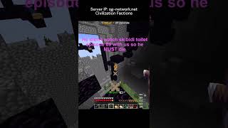 We Raid TheMisterEpic For Skibidi factions minecraft minecraftbedrock ognetwork sigmarule [upl. by Tlok]