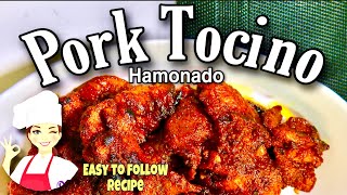 HOMEMADE PORK TOCINO RECIPE I HAMONADO STYLE I ALLTIME FILIPINO FAVOURITE TOCILOG [upl. by Anoved]