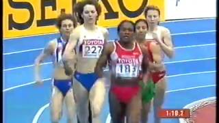 Mutola gana su septima medalla de oro en los campeonatos mundiales Indoor Moscú 2006 800m femeninos [upl. by Flemings36]