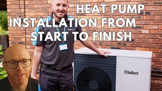 Vaillant Arotherm Plus Heat Pump Installation by British Gas [upl. by Hctud]