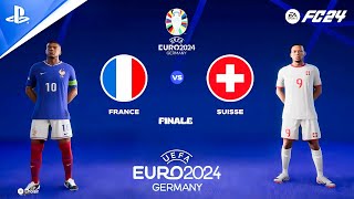 FC 24  France vs Suisse  UEFA EURO 2024 Finale Match Complet  PS4™ [upl. by Sinnylg]