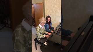 The Unclouded Day  The Hayes Sisters Janet and Sharon  Piano Duet [upl. by Ani]