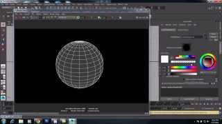 Wireframe render in maya [upl. by Ydnamron]