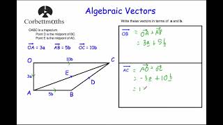 Vectors  Corbettmaths [upl. by Reine222]