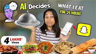 Letting Snapchat AI Decide What I eat for 24hours  Food Challenge [upl. by Clem]