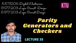 Parity generators and checkers  KTU [upl. by Stepha149]