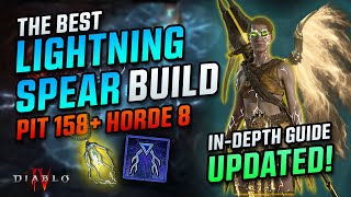 BEST SORC Lightning Spear Build Indepth GUIDE UPDATED  S5 Diablo 4 [upl. by Bradly788]