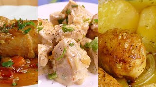 4 recetas de POLLO faciles y RAPIDAS de hacer [upl. by Ecal]