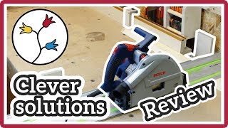 BOSCH GKT 55 GCE – TRACK SAW REVIEW – tips and practical solutions plunge saw review [upl. by Rosel]