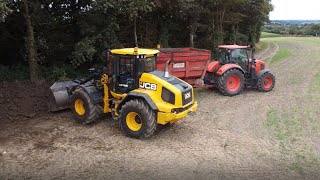 ⚠ JCB 419S  La chargeuse Agricole au chargement de terre  ETA dArmor  Gopro  Dji [upl. by Arbed]