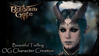 BALDURS GATE 3  Beautiful Tiefling Original Character 162  Female Character Creation [upl. by Agatha]