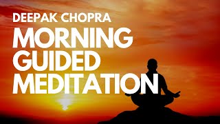 MORNING GUIDED MEDITATION WITH DEEPAK CHOPRA  DAY 1 [upl. by Inavihs838]