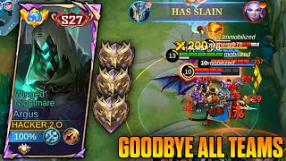 GOODBYE ALL TEAMS 😎 GLOBAL ARGUS BEST BUILD AND EMBLEM 2024  DAMAGE HACK BUILD  ONE HIT GAMING [upl. by Macfadyn]