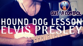 How To Play Hound Dog By Elvis Presley  Easy Guitar Song Lesson [upl. by Arette]