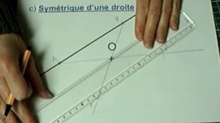 Construire le symétrique dun point à laide du compas [upl. by Welles855]