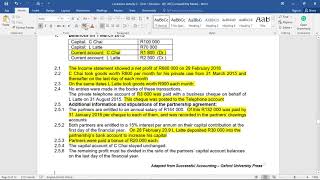 Grade 11 Accounting Partnership GL Accounts [upl. by Nepsa381]