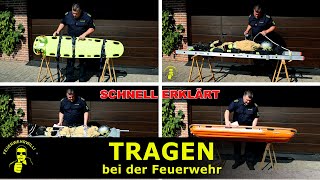 Tragen bei der Feuerwehr nach FwDV1 Schnellübersicht [upl. by Boleslaw]