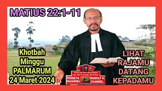 LIHAT RAJAMU DATANG KEPADAMU – Matius 21111 [upl. by Hui]