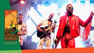 Sauti Sol wows with quotAwinjaquot Live at the Koroga Festival [upl. by Selym]