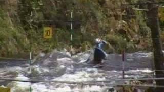 2009 Etienne DAILLE Treignac 7ème manche du Championnat de France N1 kayak slalom [upl. by Lateh762]