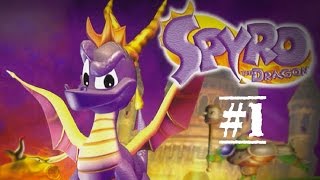 Spyro the Dragon 120 Walkthrough Part 1 Artisans World [upl. by Seyah]