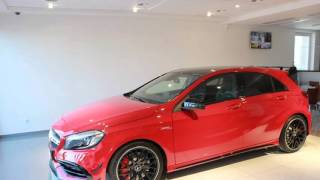 Mercedes Benz A45 AMG Facelift 2017 in Red and night packet [upl. by Heigl]