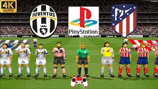 Winning Eleven 2002 Gameplay  Juventus vs Atletico Madrid  Duckstation PS1 on PC Full Game 4K60 [upl. by Talyah]