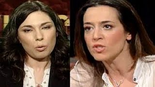 Borsettate tra 5 stelle Giulia Sarti e Forza Italia Licia Ronzulli [upl. by Aerised]