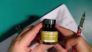 Diamine Inks Green Black Wagner Cappadocia Review [upl. by Winsor]