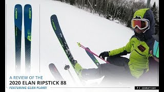 2020 Elan Ripstick 88 Ski Review featuring Glen Plake [upl. by Neomah]