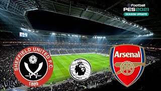 Sheffield United vs Arsenal  English Premier League 202324  eFootball PES 21 [upl. by Ellohcin121]