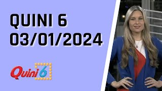 Quini 6 en vivo 03012024  Resultados del sorteo quini 6 del Miércoles 3 de Enero del 2024 [upl. by Dyrrej]