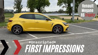 Unscripted First Impressions Renault Megane RS Trophy  Right Lane Reviews [upl. by Nob]